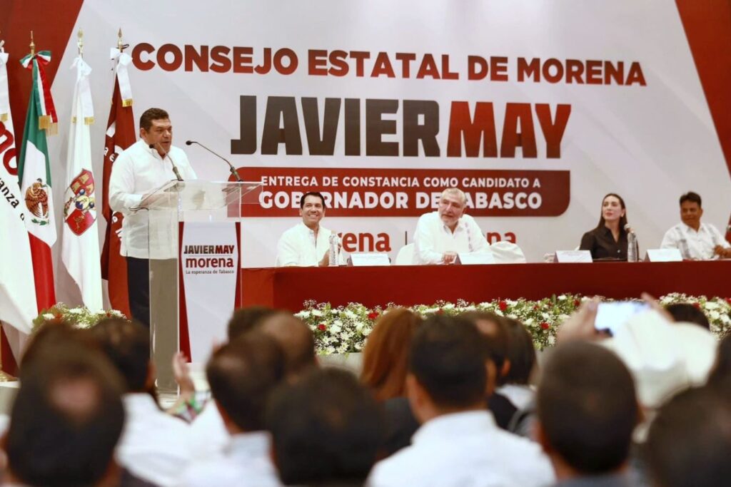 Recibe May Constancia De Morena Como Candidato Al Gobierno De Tabasco